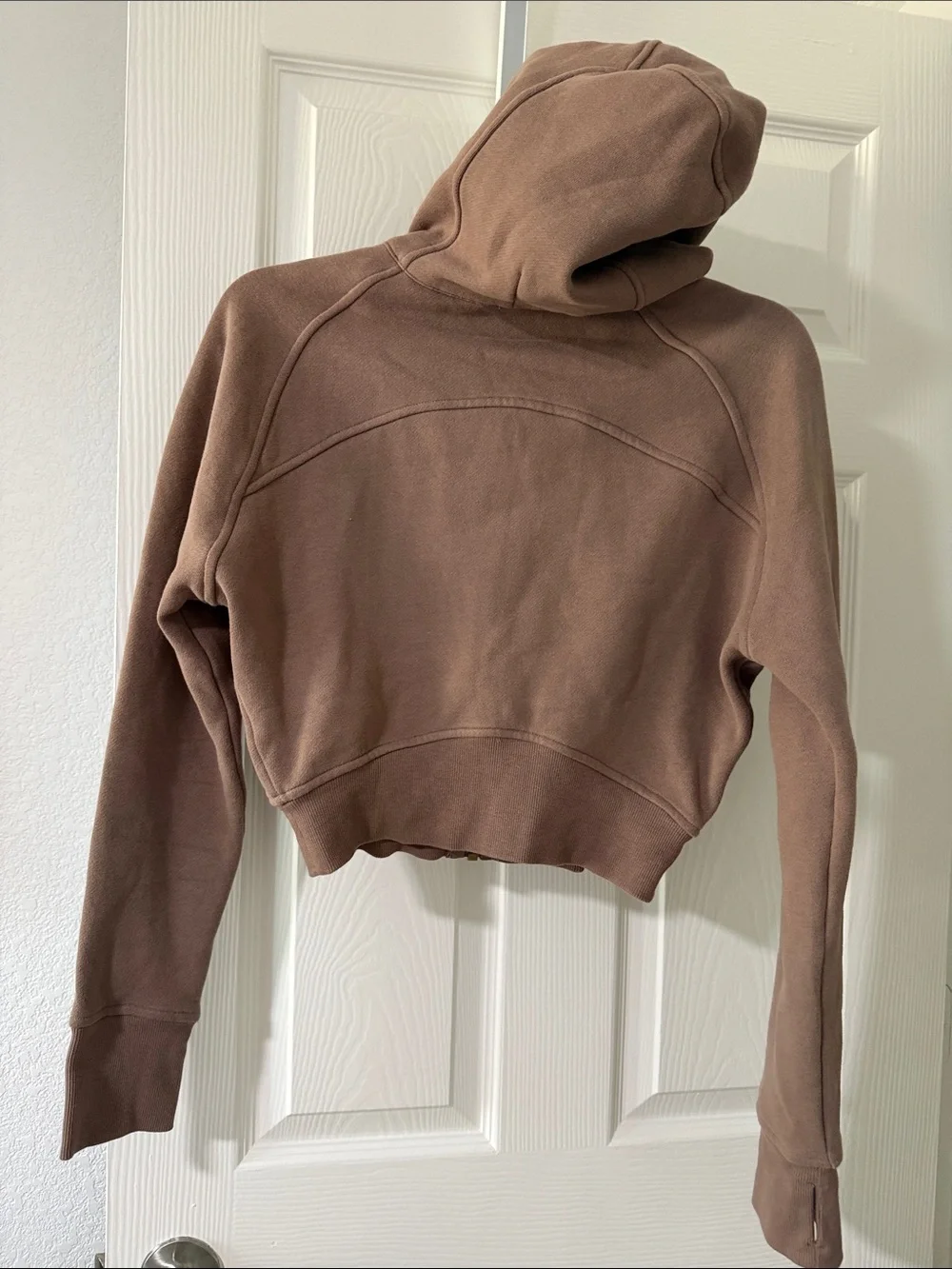 Lululemon Cropped Zip-Up Hoodie Jacket - Brown